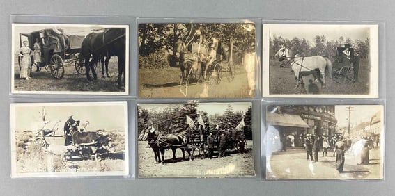 Postcards - 6 Real Photo Carriages