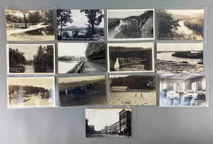 Postcards - 13 Real Photo Missouri Landscape and More