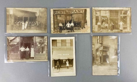 Postcards - 6 Vintage Store Fronts