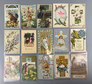 Postcards - 76 Embossed Easter