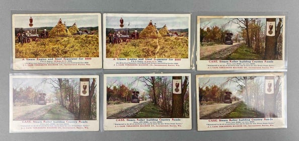 Postcards - 6 J.I. Case Threshing Machine Co.