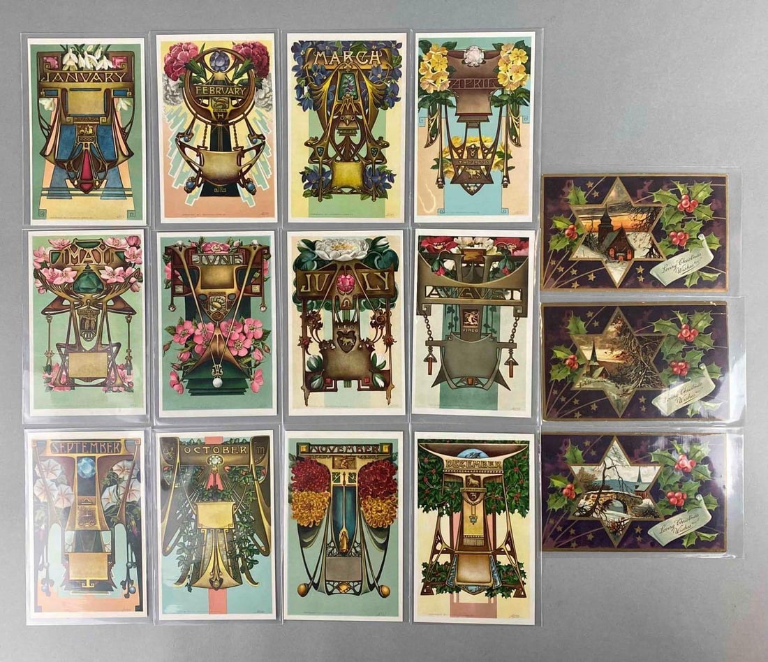 Postcards - 41 Holiday and More: Includes 12 Horoscope, Christmas, Easter and New Year.