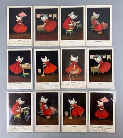 Postcards - 12 Little Susie Sunbonnet