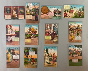Postcards - 12 Monthly Calendar