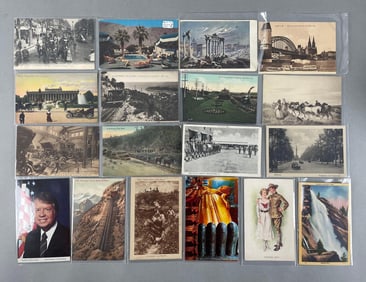 Postcards - 200+ Foreign and Assorted