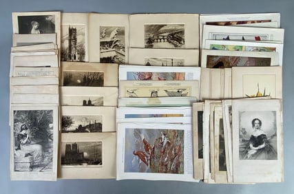 Group of Vintage Etchings and More
