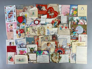 Group of Vintage Valentines and More