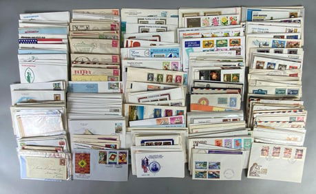 Large Group of First Day Cover Stamped Envelopes and More
