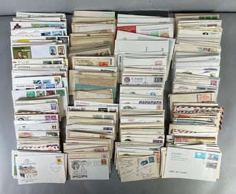 Large Group of First Day Cover Stamped Envelopes and More