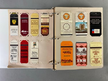 Group of Texas Advertising Matchbooks