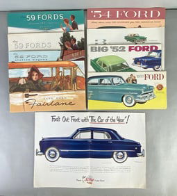 Group of 1950s Ford Dealership Advertising Brochure