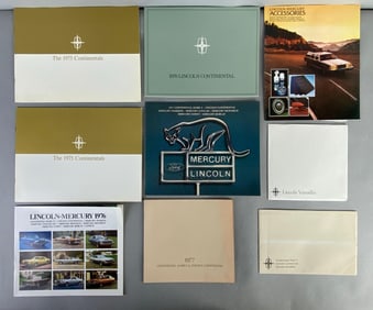 Group of 1970s Lincoln Dealership Advertising Brochure