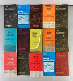 Group of 1960s - 1970s Ford Service Specifications Manuals