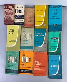 Group of 1950s - 1960s Ford Service Specifications Manuals