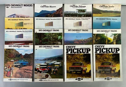 Group of 1970s Chevy Truck Dealership Advertising Brochure