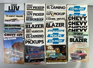 Group of 1970s - 1980s Chevy Dealership Advertising Brochure