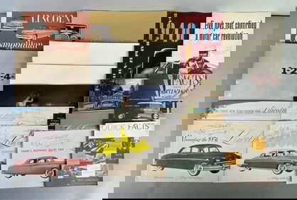 Group of Mid 1940s/50s Lincoln Dealership Advertising Brochure
