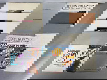 Group of 1970s Lincoln Dealership Advertising Brochures