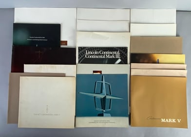 Group of 1960s - 1970s Lincoln Dealership Advertising Brochures