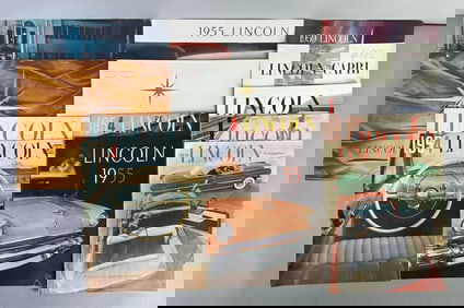 Group of 1950s Lincoln Cars Dealership Advertising Brochures