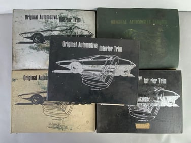 Group of 5 1970s Original Automotive Interior Trim Store Display