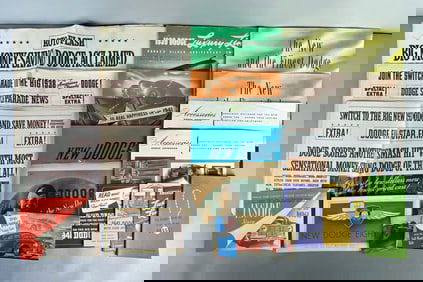 Group of 1930s - 1940s Dodge Dealership Advertising Brochures