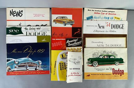 Group of 1940s - 1950s Dodge Dealership Advertising Brochures