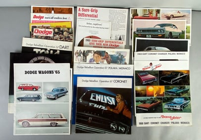 Group of 1960s Dodge Dealership Advertising Brochures