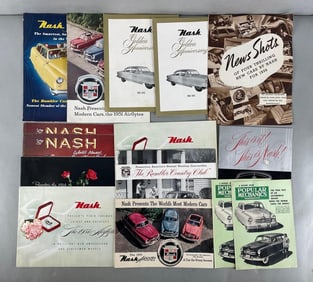 Group of Vintage Nash Dealership Advertising Brochures