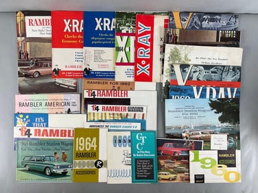 Group of Rambler Dealership Advertising Brochures