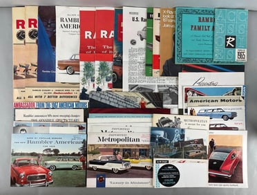 Group of Vintage American Motors Dealership Advertising Brochures