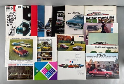 Group of Vintage American Motors Dealership Advertising Brochures