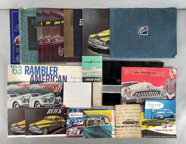 Group of Vintage Buick Dealership Advertising Brochures