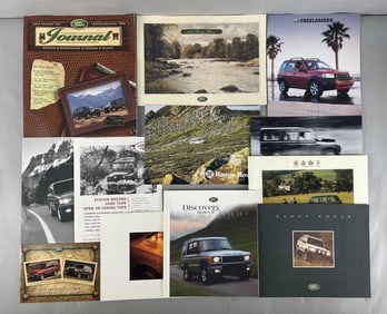 Group of Land Rover Dealership Advertising Brochures
