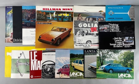 Group of Vintage Import Dealership Advertising Brochures