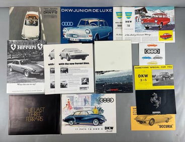 Group of Vintage Import Dealership Advertising Brochures