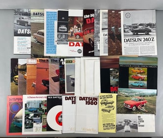 Group of Vintage Datsun Dealership Advertising Brochures