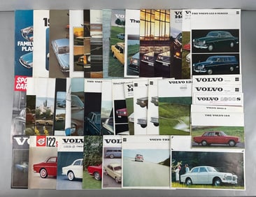 Group of Vintage Volvo Dealership Advertising Brochures