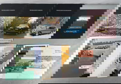 Group of Vintage Rolls Royce Dealership Advertising Brochures