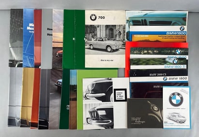 Group of Vintage BMW and Audi Dealership Advertising Brochures
