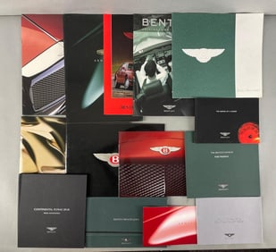 Group of Bentley Dealership Advertising Brochures
