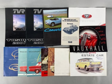Group of British Import Dealership Advertising Brochures