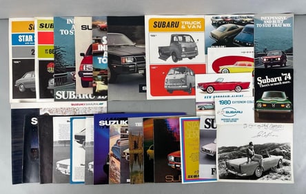 Group of Foreign Import Dealership Advertising Brochures