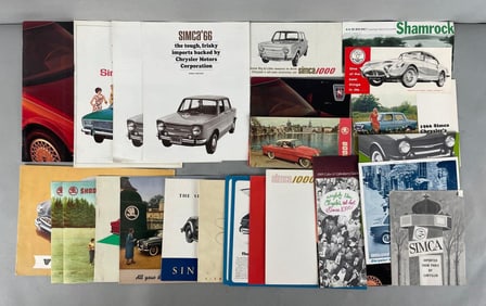 Group of Irish Import Dealership Advertising Brochures