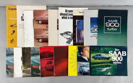 Group of Saab Dealership Advertising Brochures
