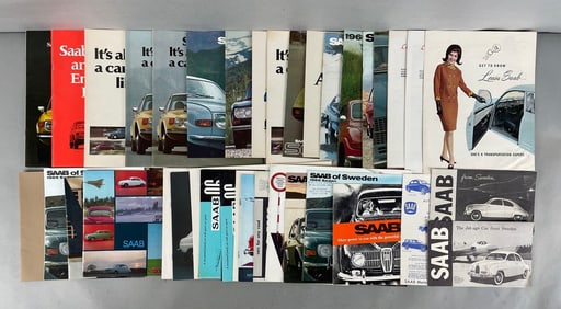 Group of Saab Dealership Advertising Brochures