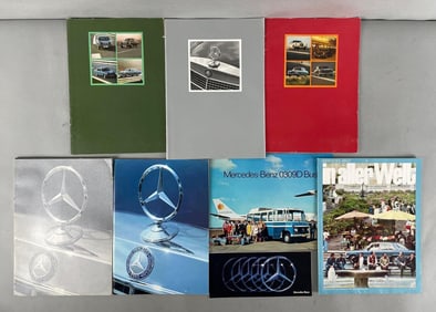 Group of Mercedes Benz Dealership Advertising Brochures