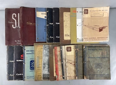 Group of Vintage Sun Electric Corp. Manuals