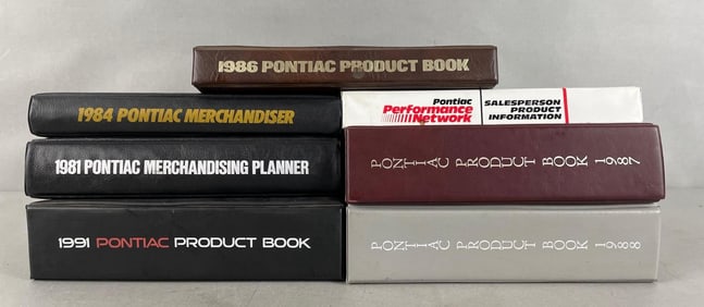 Group of 1980s Pontiac Product Books