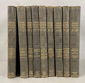9 Volumes of 1920s Hawkins Electrical Guides